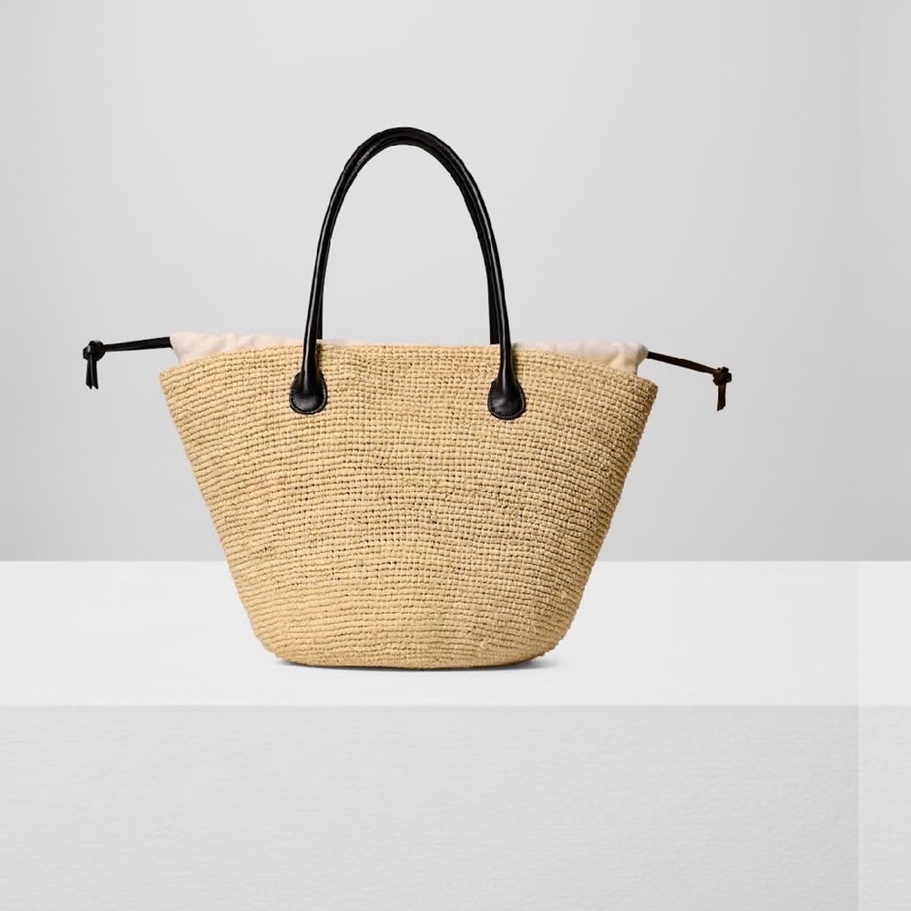 Aritzia Bartlett Raffia Bag